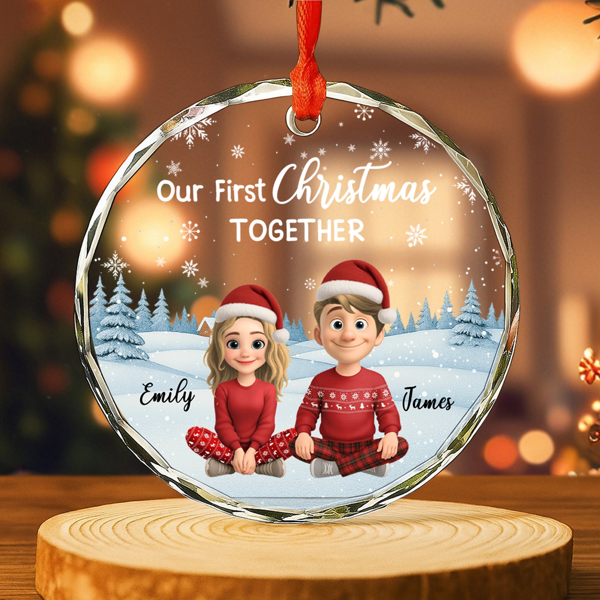 Our First Christmas Together, Snow And Christmas Trees