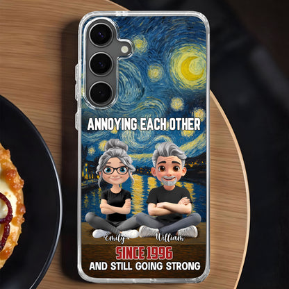 Annoying Each Other, Starry Night, Cartoon Couple