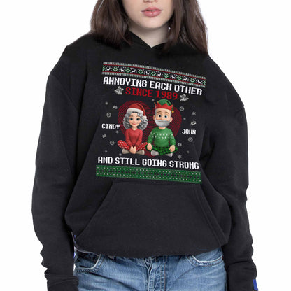 Annoying Each Other Since, Christmas Elf Hats and Sweaters