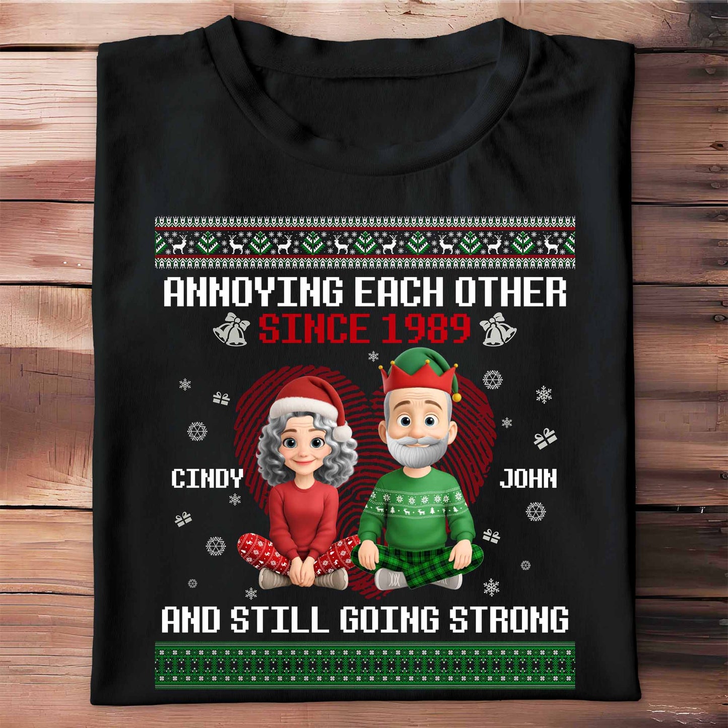 Annoying Each Other Since, Christmas Elf Hats and Sweaters