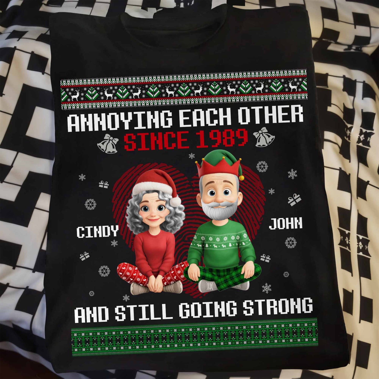 Annoying Each Other Since, Christmas Elf Hats and Sweaters