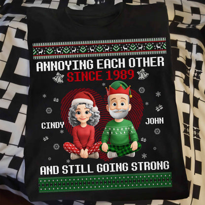 Annoying Each Other Since, Christmas Elf Hats and Sweaters