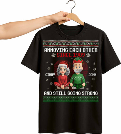 Annoying Each Other Since, Christmas Elf Hats and Sweaters