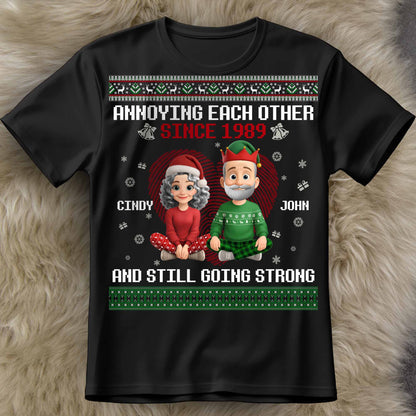 Annoying Each Other Since, Christmas Elf Hats and Sweaters