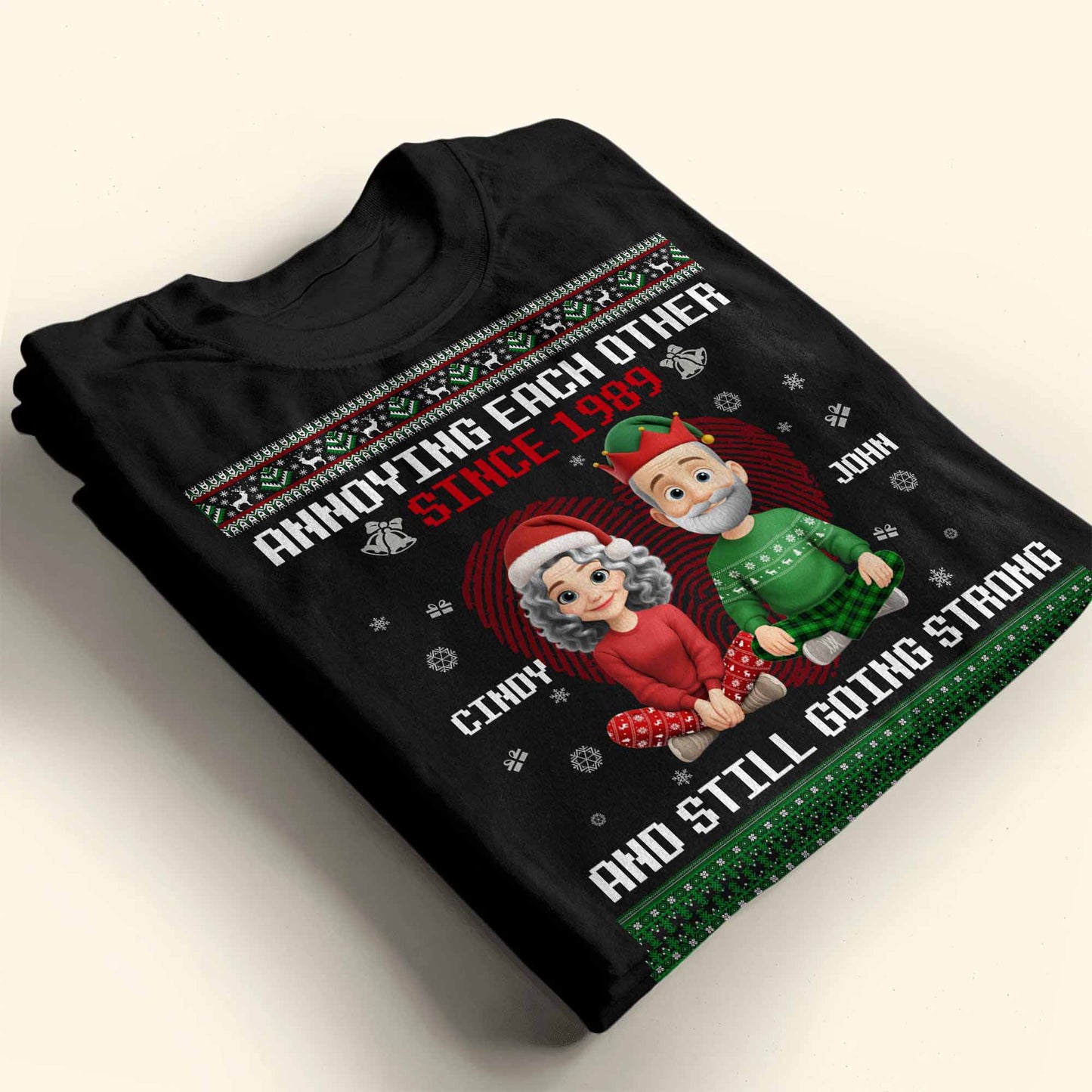 Annoying Each Other Since, Christmas Elf Hats and Sweaters