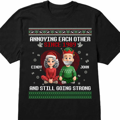 Annoying Each Other Since, Christmas Elf Hats and Sweaters