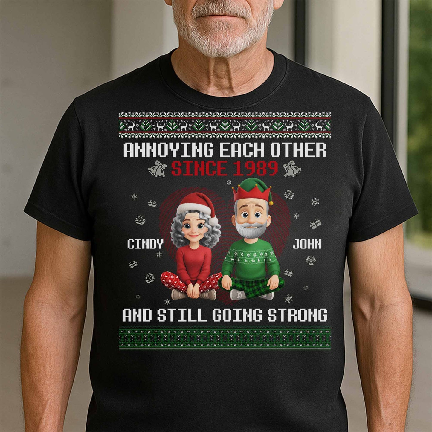 Annoying Each Other Since, Christmas Elf Hats and Sweaters