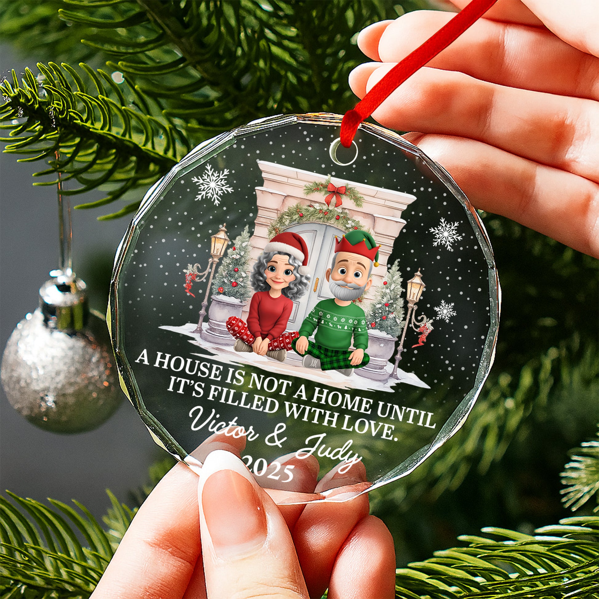 A House Is Not A Home Until It's Filled With Love, Christmas Decor, Couple