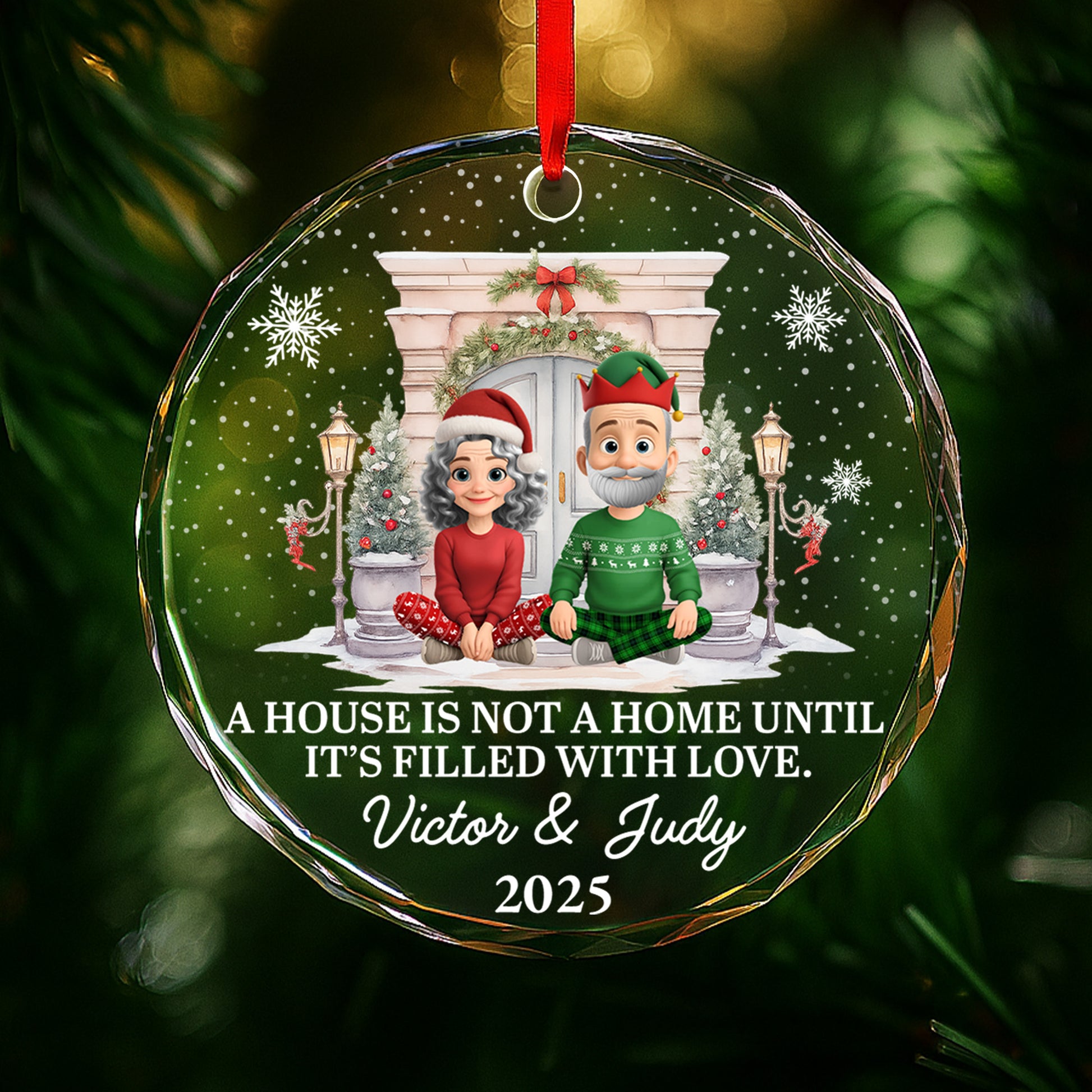 A House Is Not A Home Until It's Filled With Love, Christmas Decor, Couple