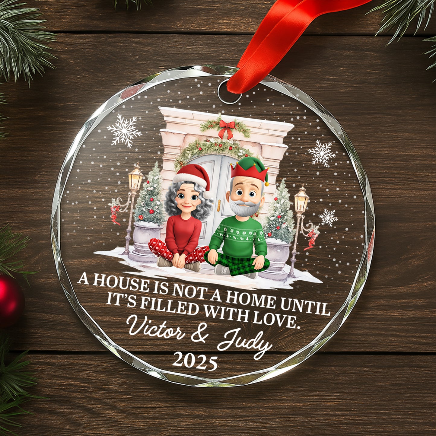 A House Is Not A Home Until It's Filled With Love, Christmas Decor, Couple