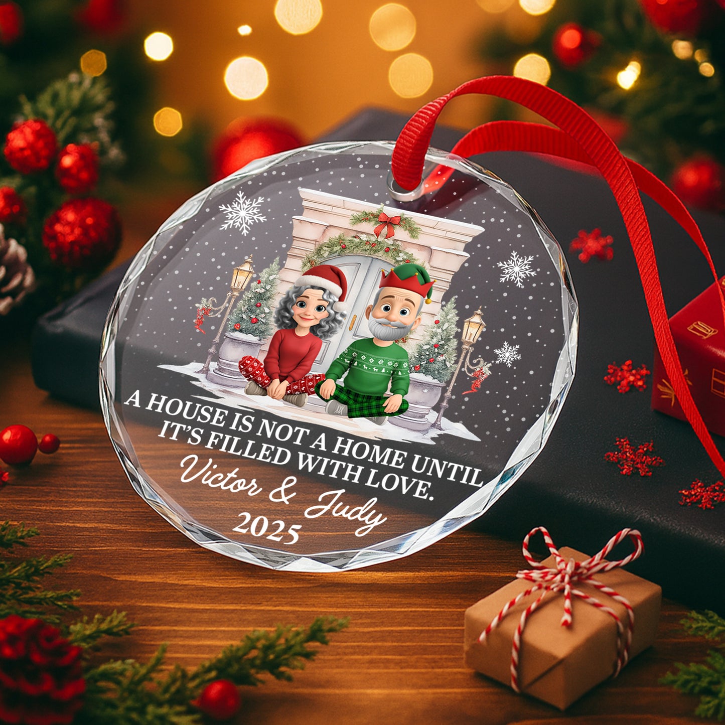 A House Is Not A Home Until It's Filled With Love, Christmas Decor, Couple