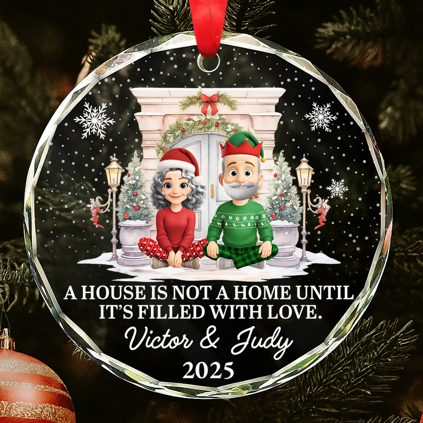 A House Is Not A Home Until It's Filled With Love, Christmas Decor, Couple