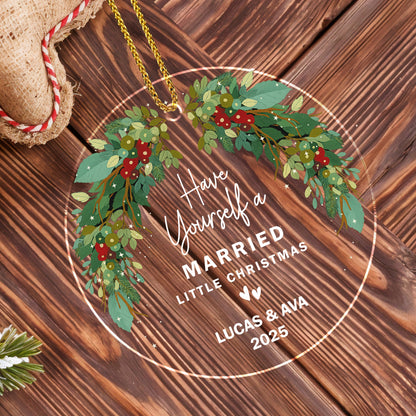 Have Yourself A Married Little Christmas, Festive Wreath Design