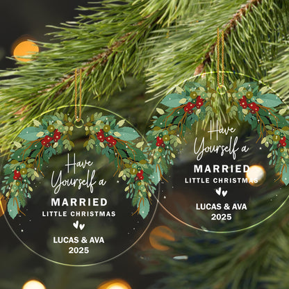 Have Yourself A Married Little Christmas, Festive Wreath Design