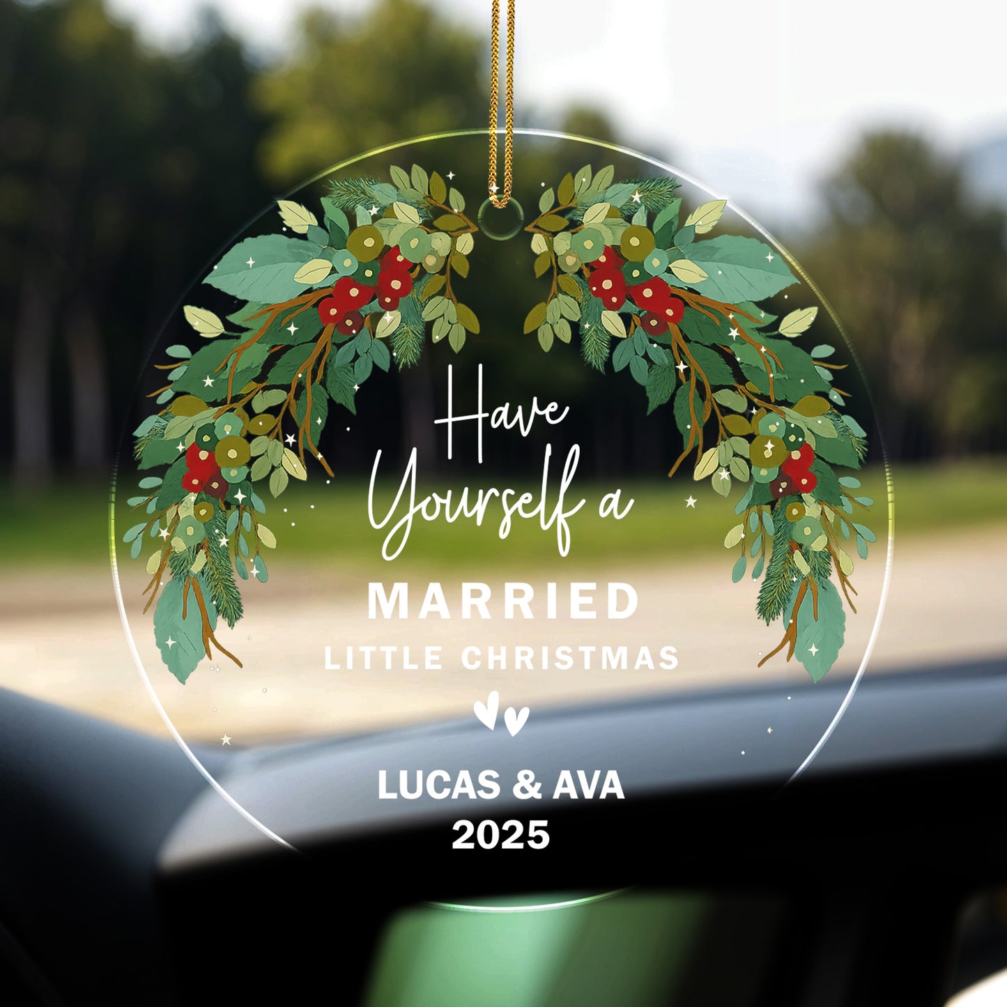 Have Yourself A Married Little Christmas, Festive Wreath Design