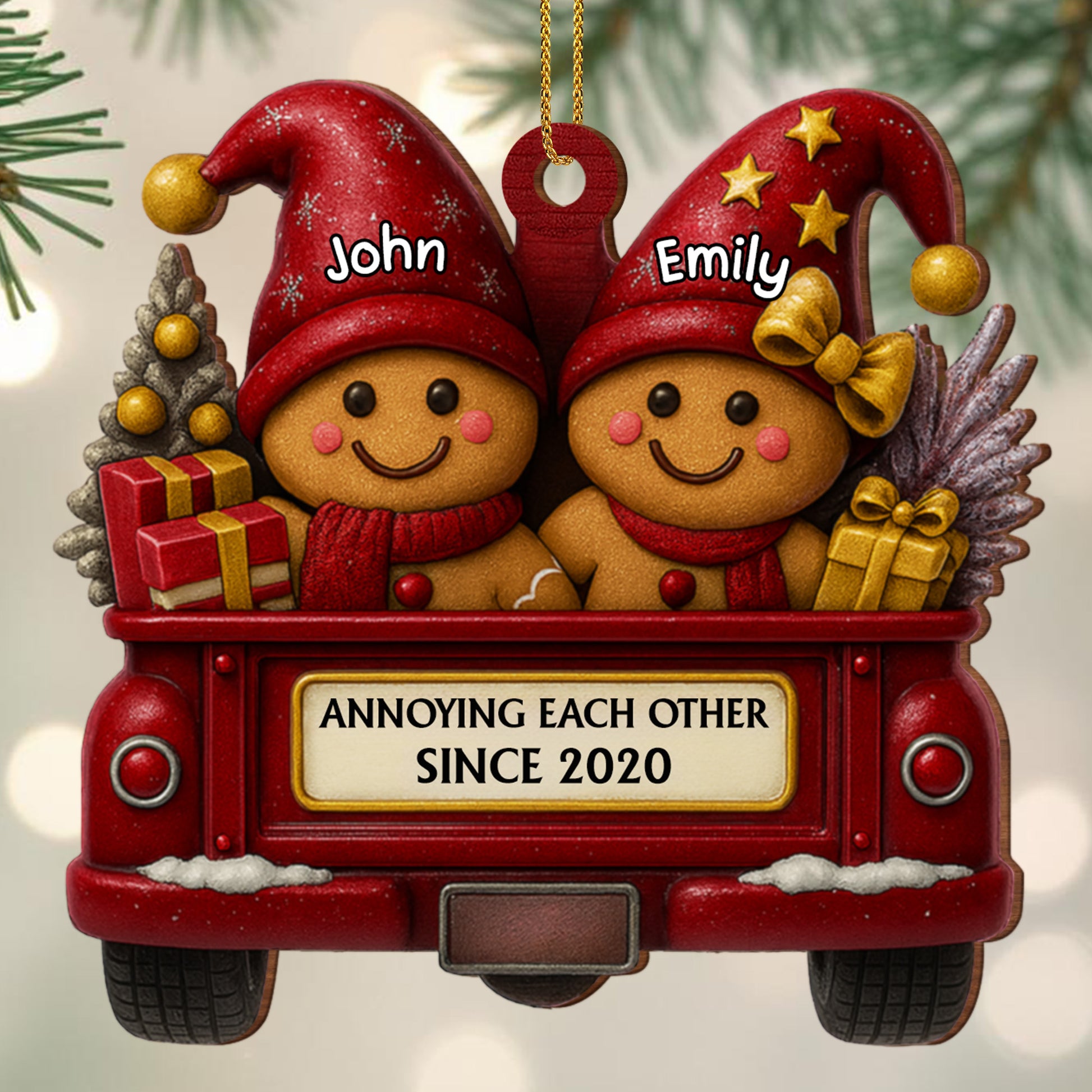 Annoying Each Other Since, Gingerbread Couple In Truck