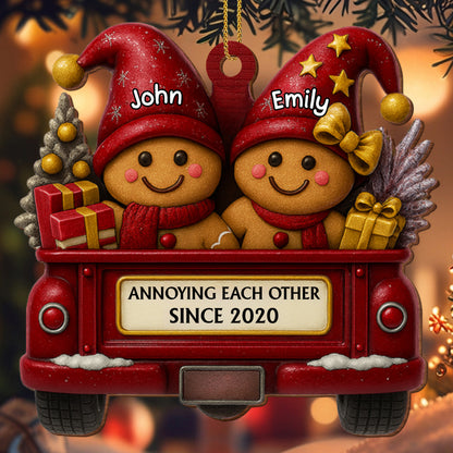 Annoying Each Other Since, Gingerbread Couple In Truck