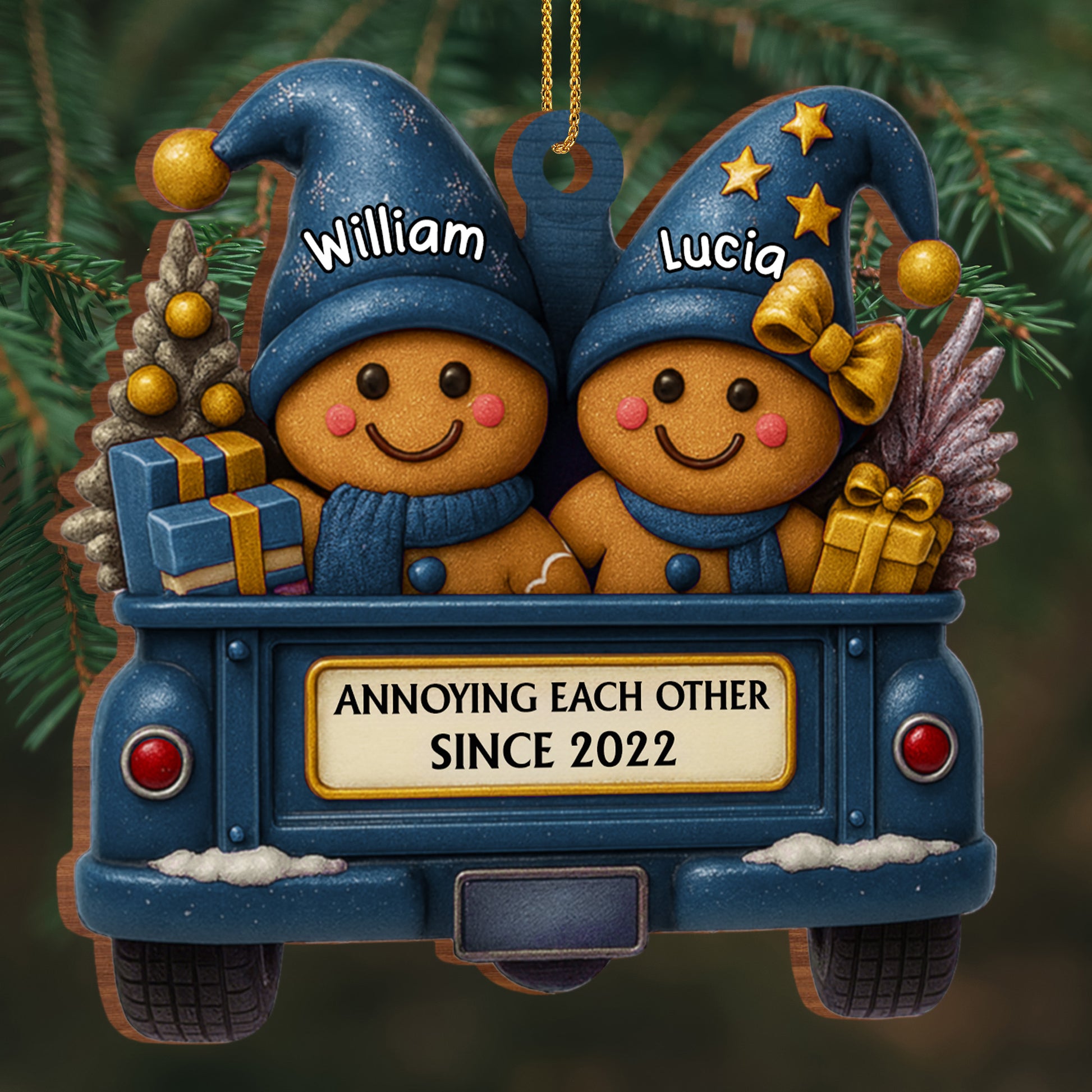 Annoying Each Other Since, Gingerbread Couple In Truck