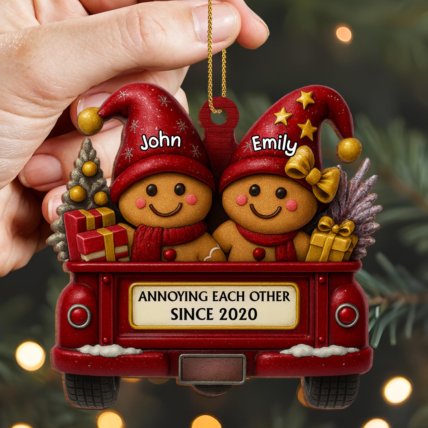 Annoying Each Other Since, Gingerbread Couple In Truck