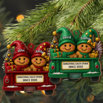 Annoying Each Other Since, Gingerbread Couple In Truck