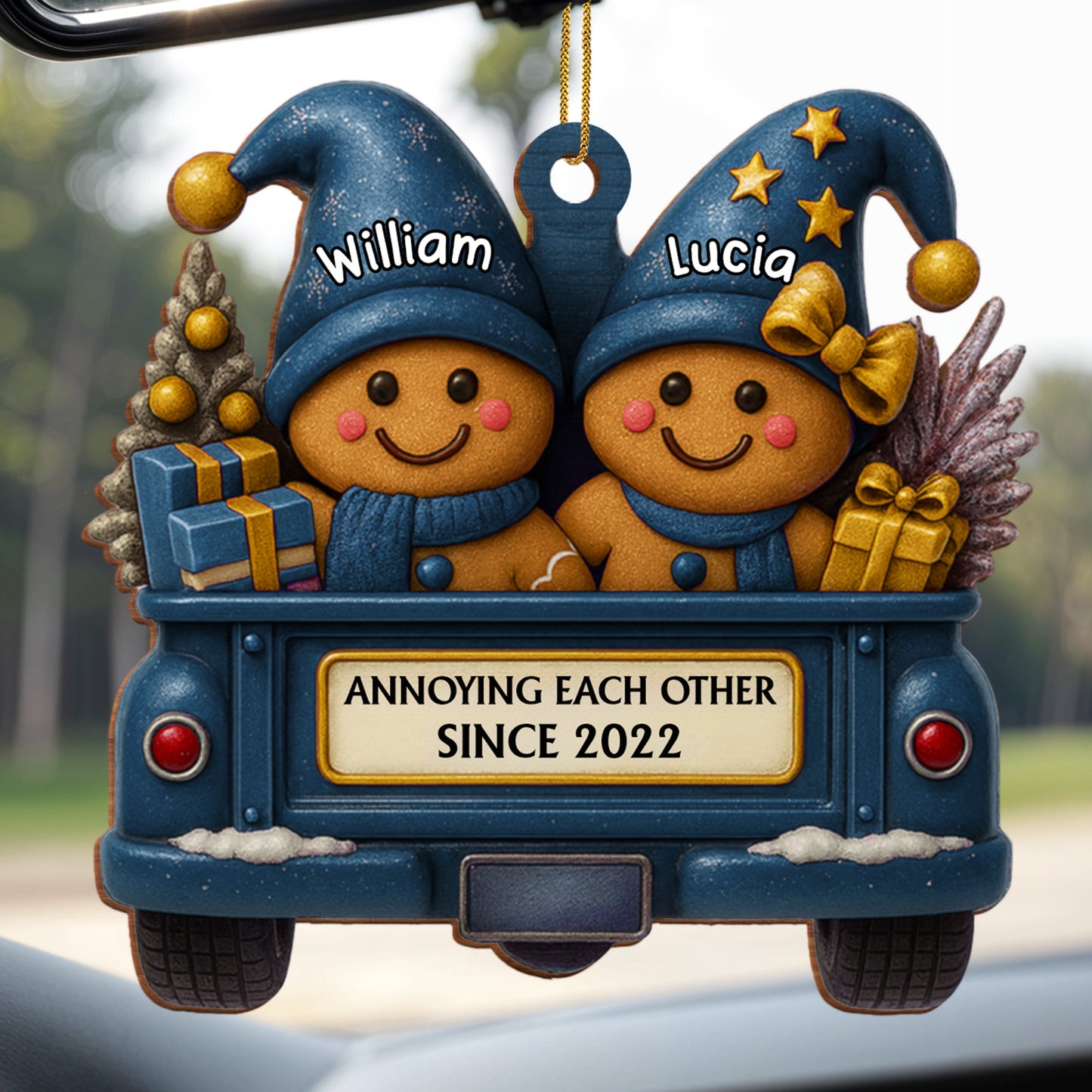Annoying Each Other Since, Gingerbread Couple In Truck