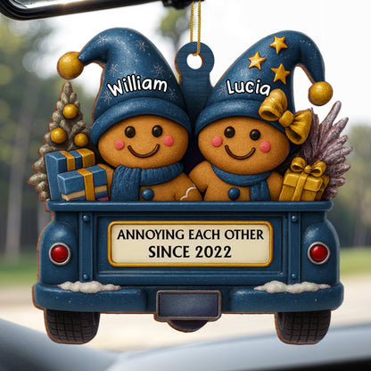 Annoying Each Other Since, Gingerbread Couple In Truck