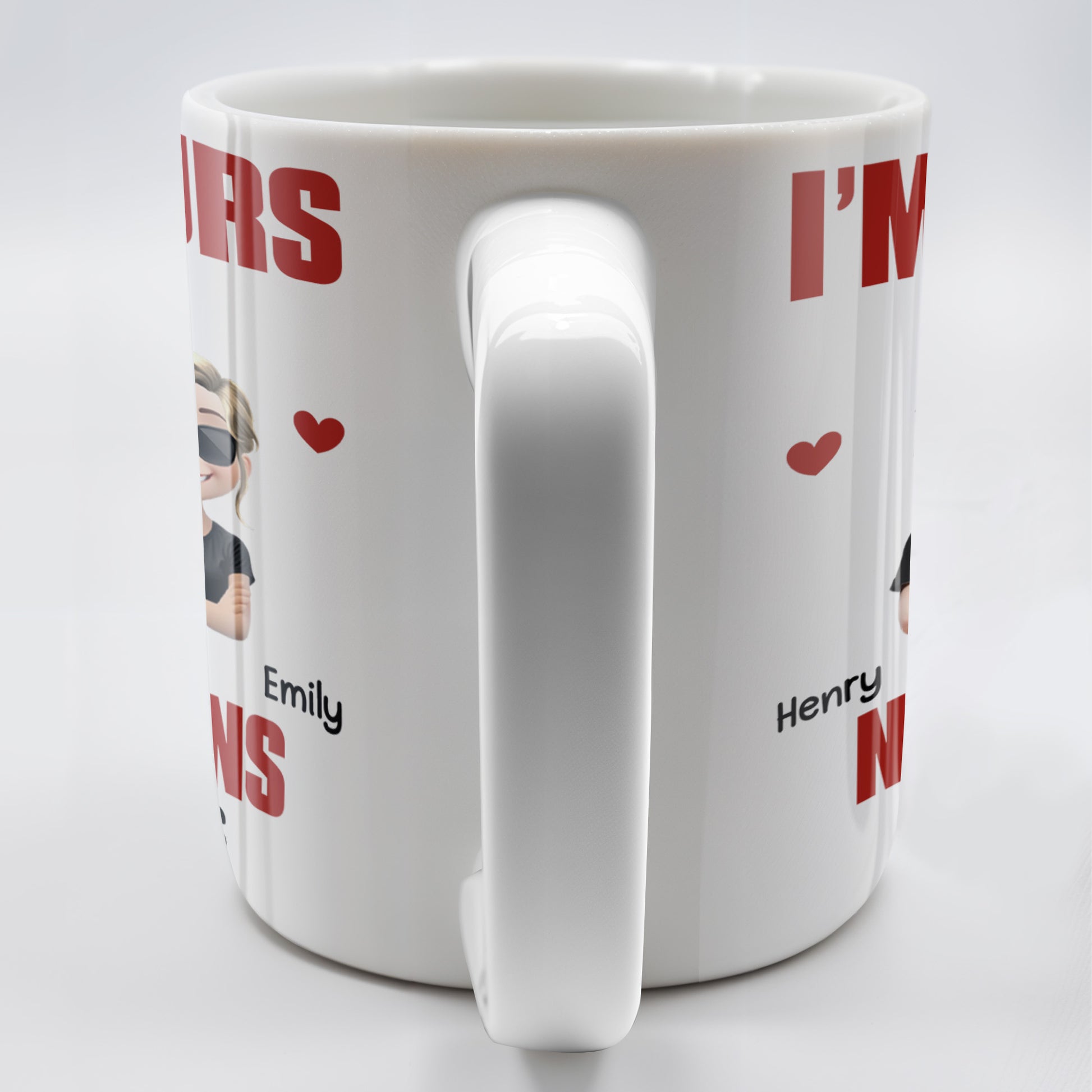 I'm Yours No Returns Or Refunds, Cartoon Couple With Hearts