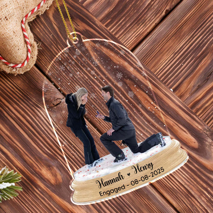 Celebrate Your Special Moments, Romantic Proposal Scene Ornament