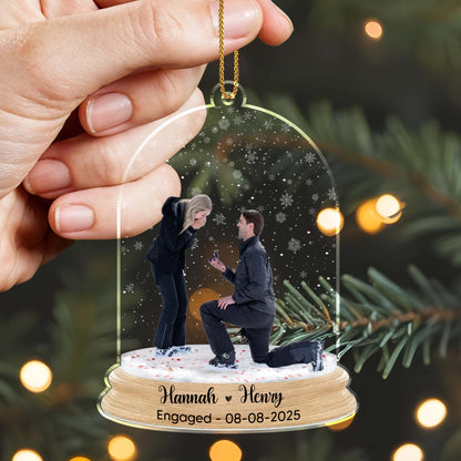 Celebrate Your Special Moments, Romantic Proposal Scene Ornament