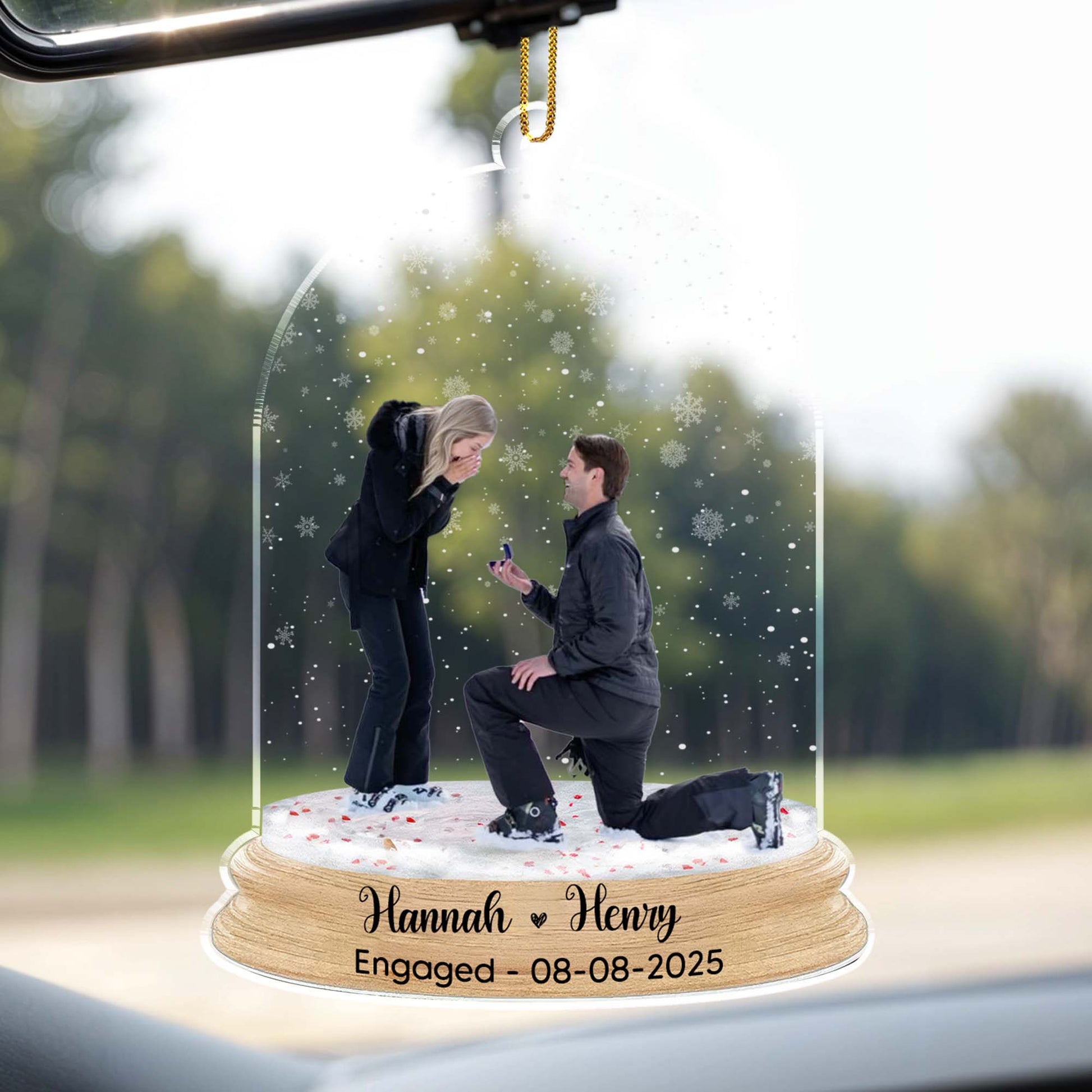 Celebrate Your Special Moments, Romantic Proposal Scene Ornament