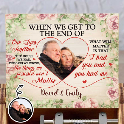 When We Get To The End Of Our Lives Together, I Had You And You Had Me, Roses Heart - Custom Music Box With "You Are My Sunshine" Tune - CPL558_MZB