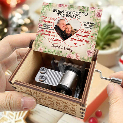 When We Get To The End Of Our Lives Together, I Had You And You Had Me, Roses Heart - Custom Music Box With "You Are My Sunshine" Tune - CPL558_MZB