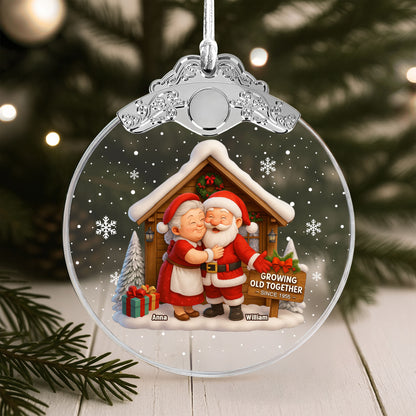 Growing Old Together, Santa And Mrs. Claus Celebrating