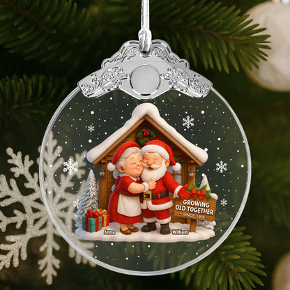 Growing Old Together, Santa And Mrs. Claus Celebrating