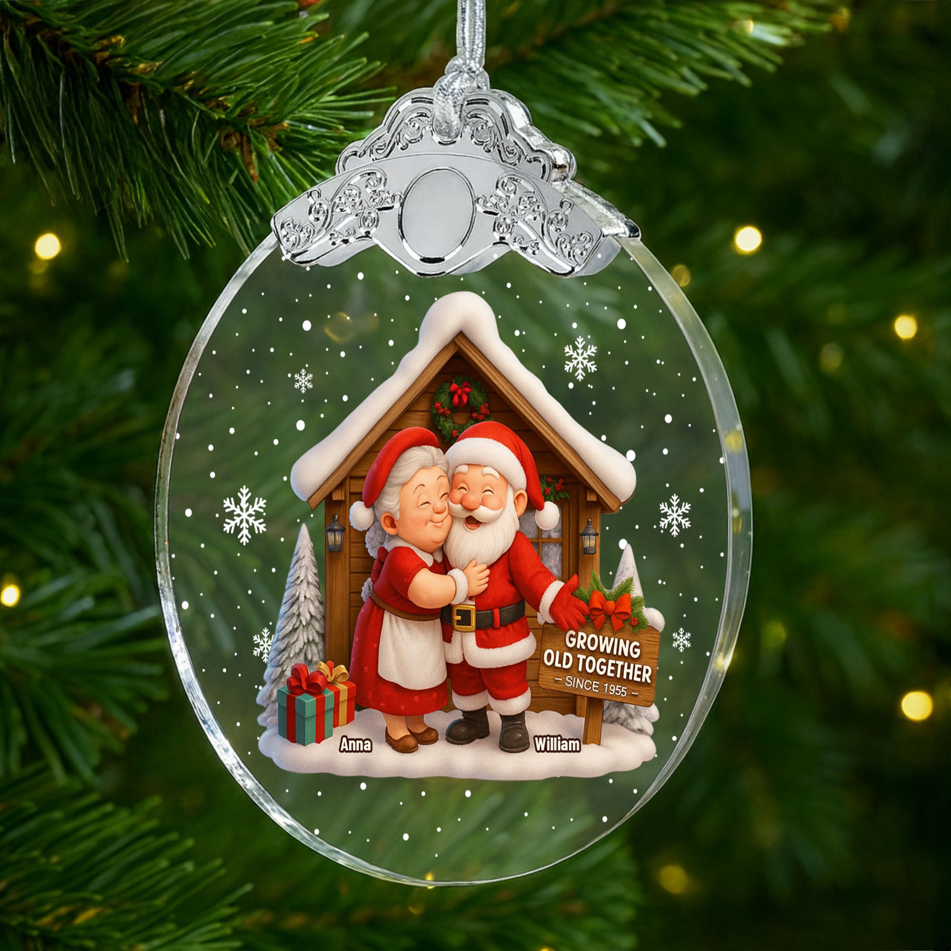 Growing Old Together, Santa And Mrs. Claus Celebrating