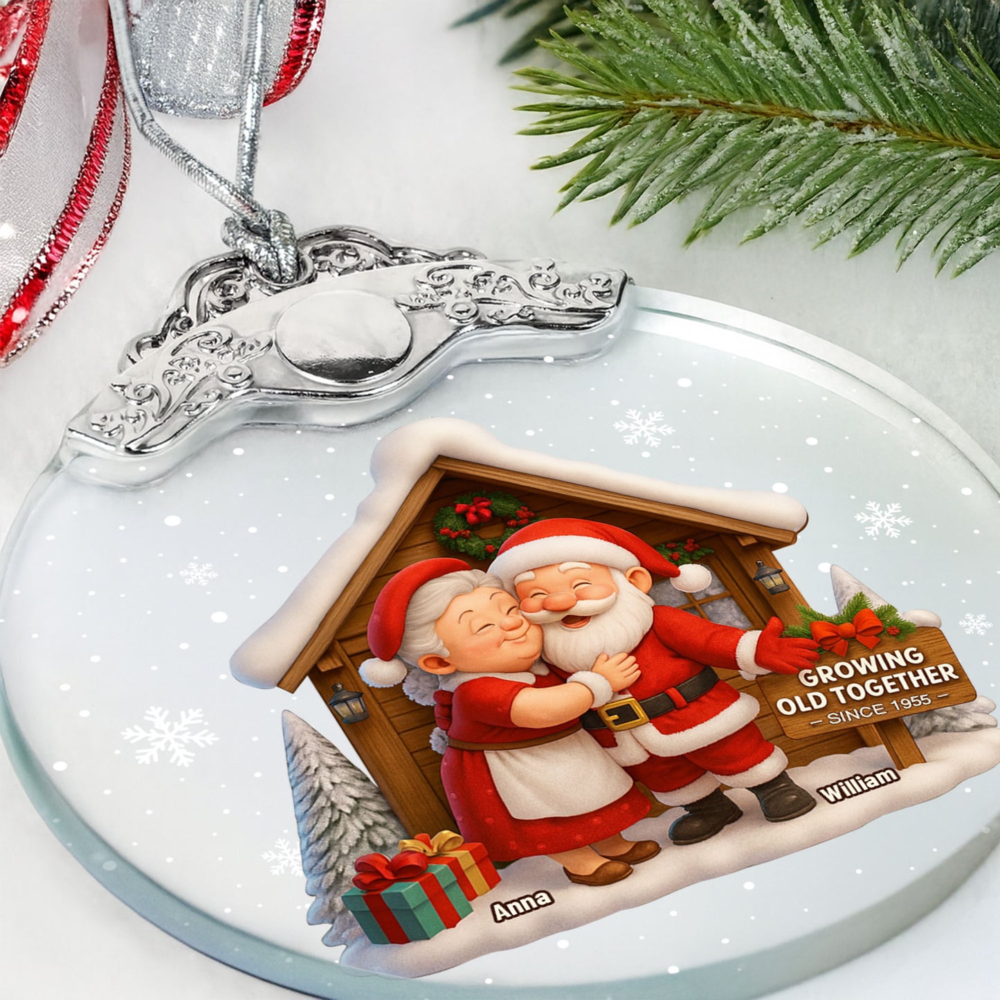 Growing Old Together, Santa And Mrs. Claus Celebrating