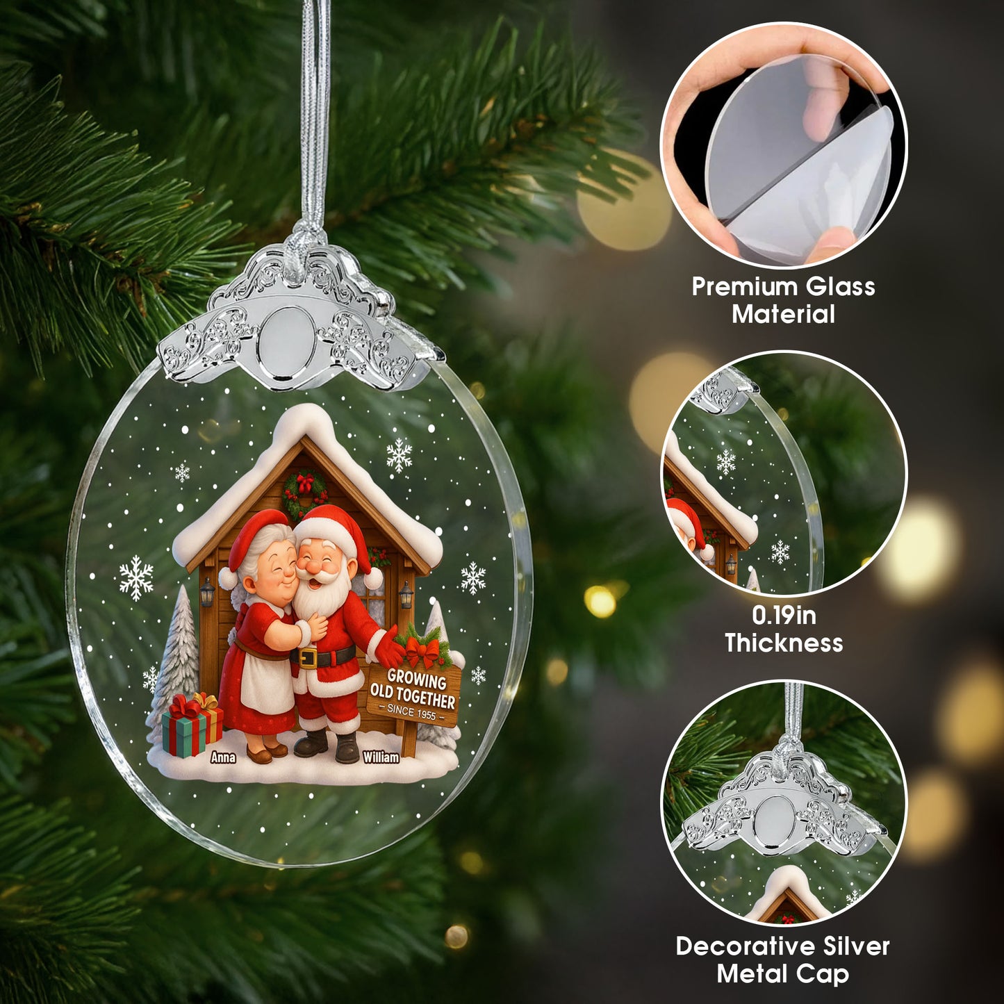 Growing Old Together, Santa And Mrs. Claus Celebrating