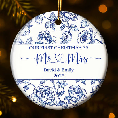 Our First Christmas As Mr & Mrs, Featuring Elegant Floral Design