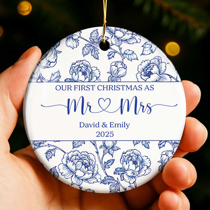 Our First Christmas As Mr & Mrs, Featuring Elegant Floral Design