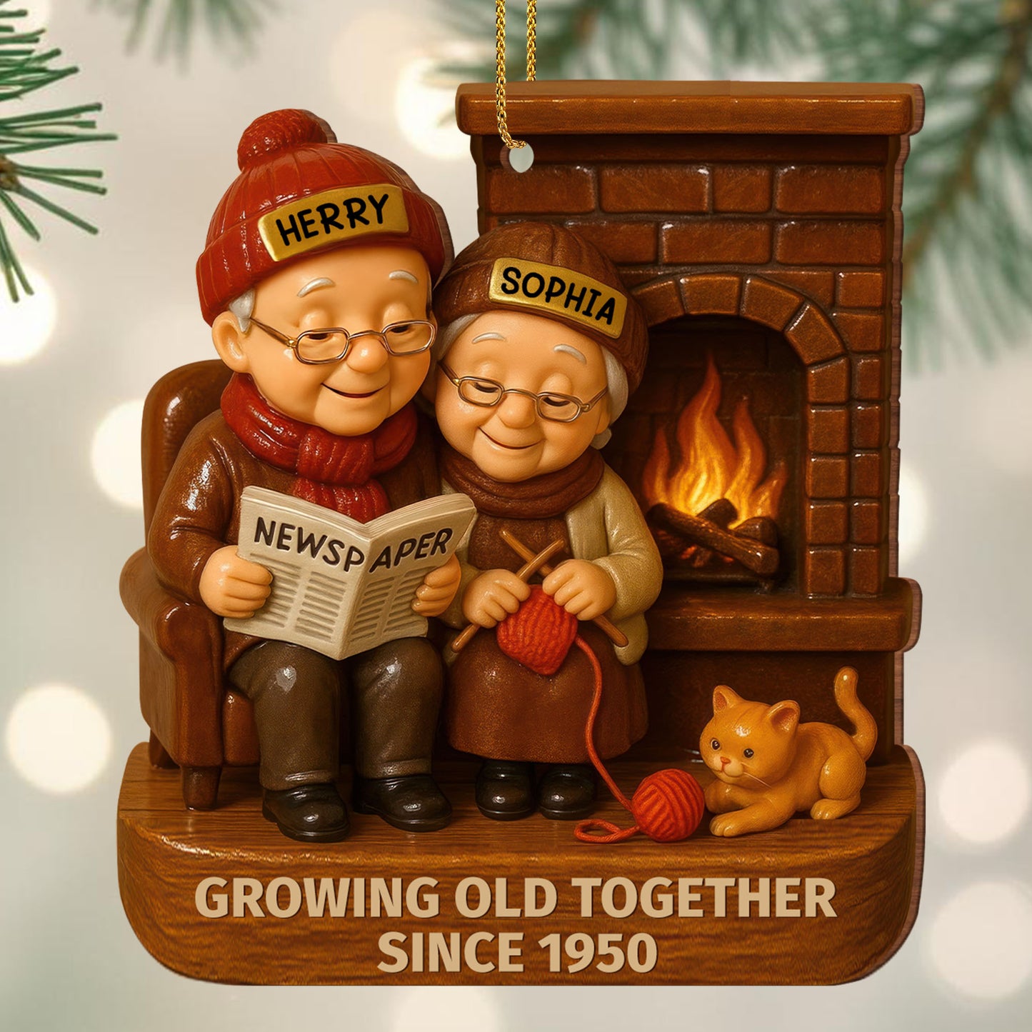 Growing Old Together With Elderly Couple And Cat