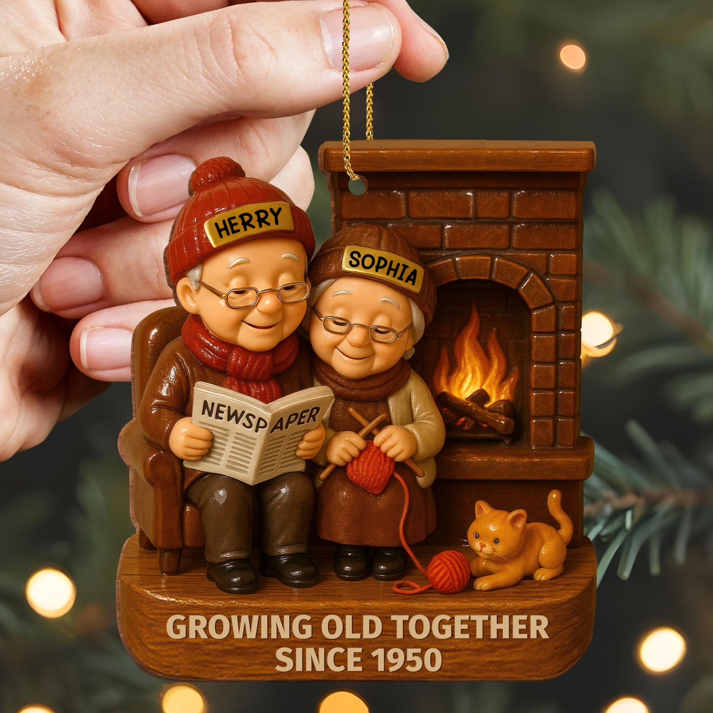 Growing Old Together With Elderly Couple And Cat