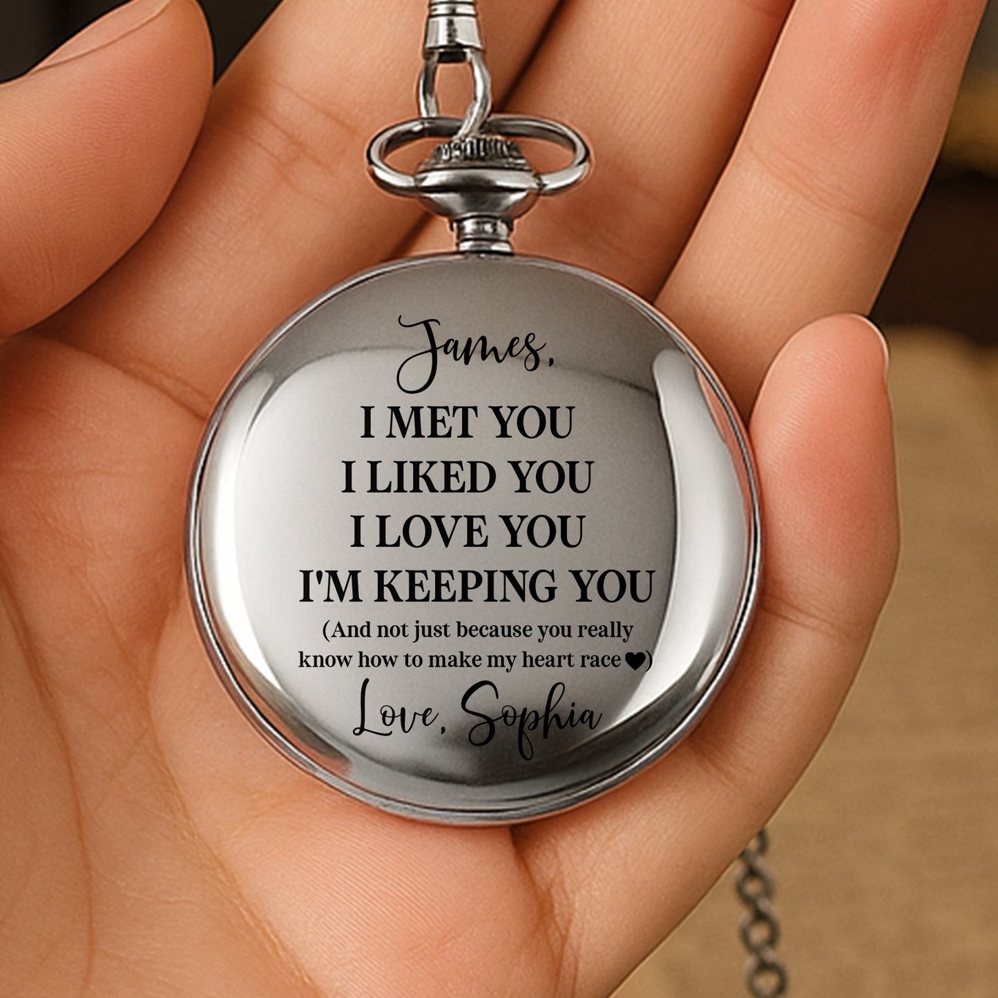 I Met You, I Liked You, I Love You, I'm Keeping You, Heart