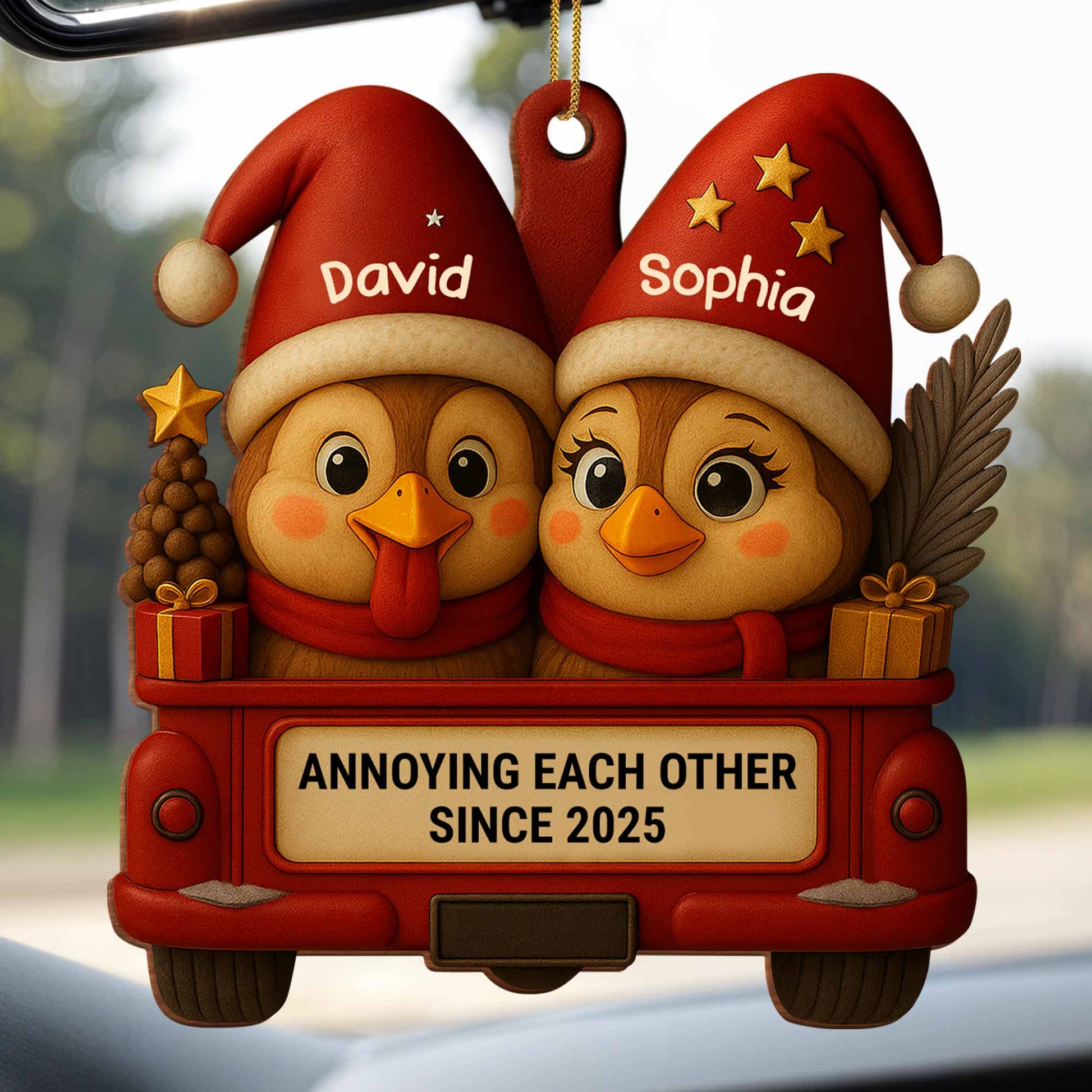 Annoying Each Other Since, Owls In Santa Hats