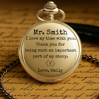 I Love My Time With You, Thank You, Pocket Watch With Cross