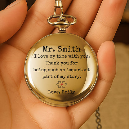 I Love My Time With You, Thank You, Pocket Watch With Cross