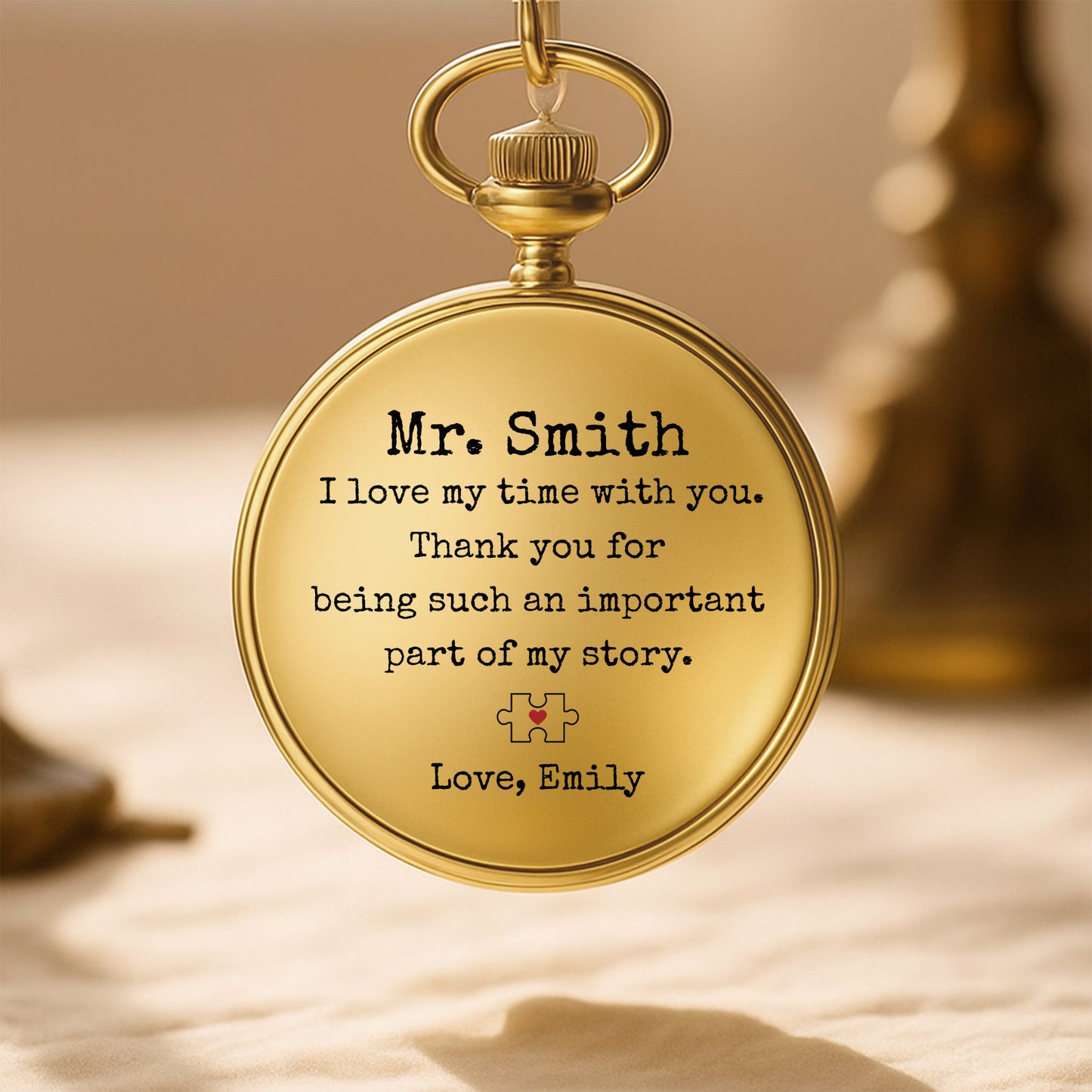 I Love My Time With You, Thank You, Pocket Watch With Cross