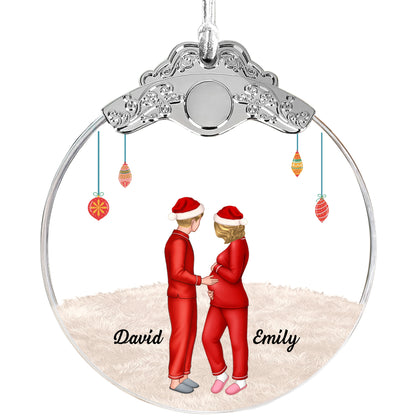 Baby Williams Arriving, Expecting Couple Christmas Ornament