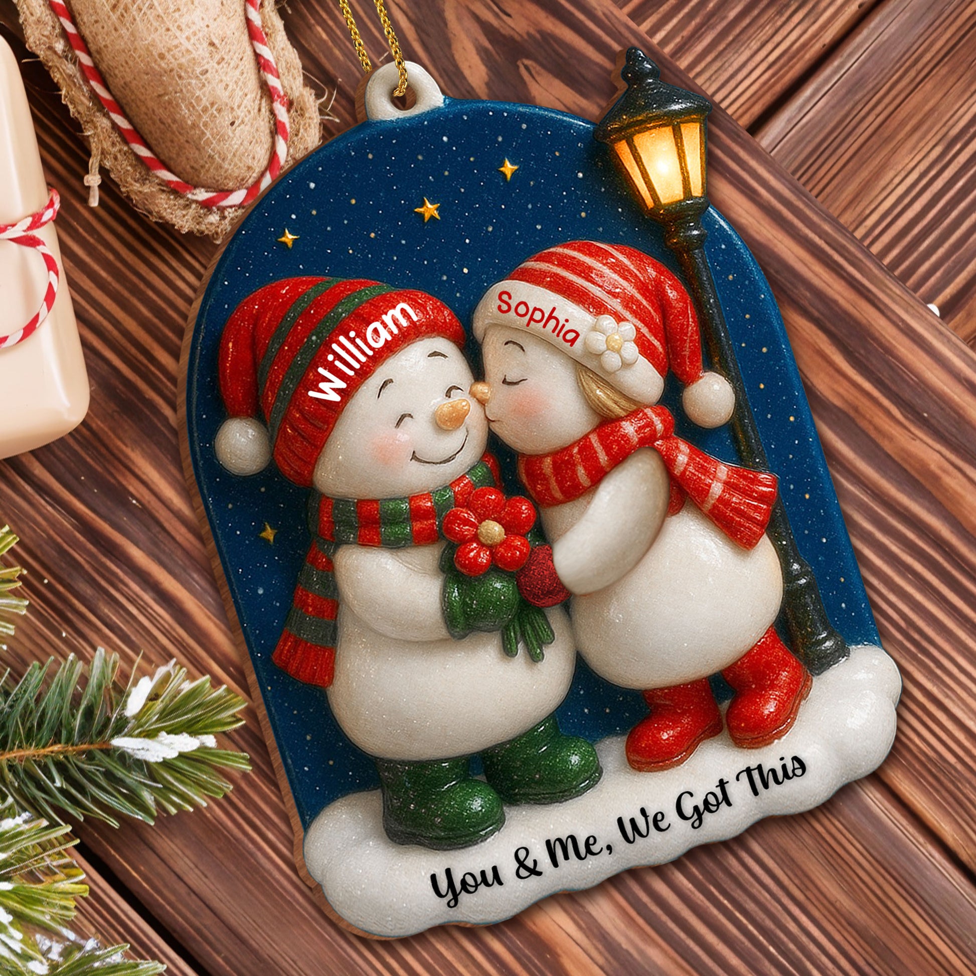 You & Me, We Got This Snowmen With Scarves