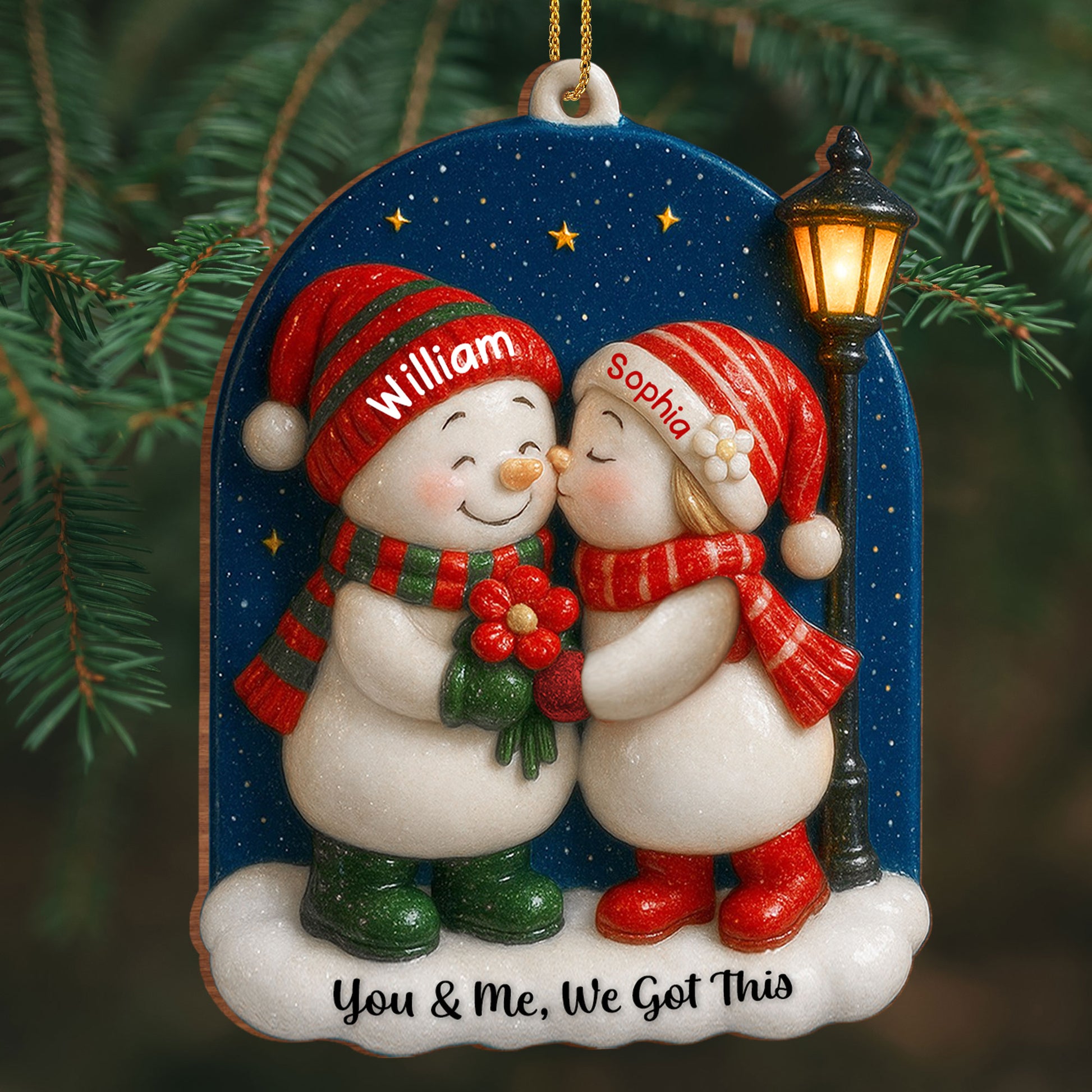 You & Me, We Got This Snowmen With Scarves