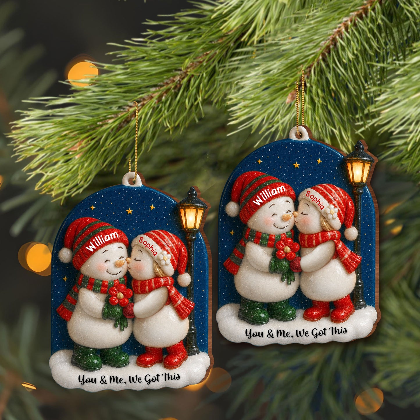 You & Me, We Got This Snowmen With Scarves